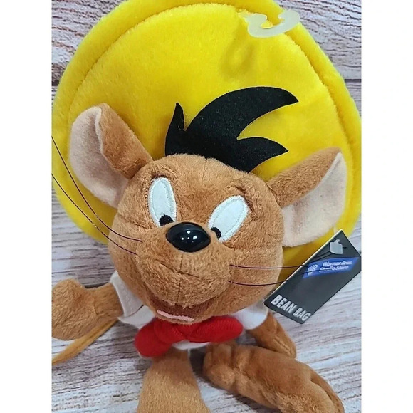 Vintage Warner Bros Plush Speedy Gonzalez Mouse Stuffed Animal Brown 9" 1998 - Picture 2 of 7